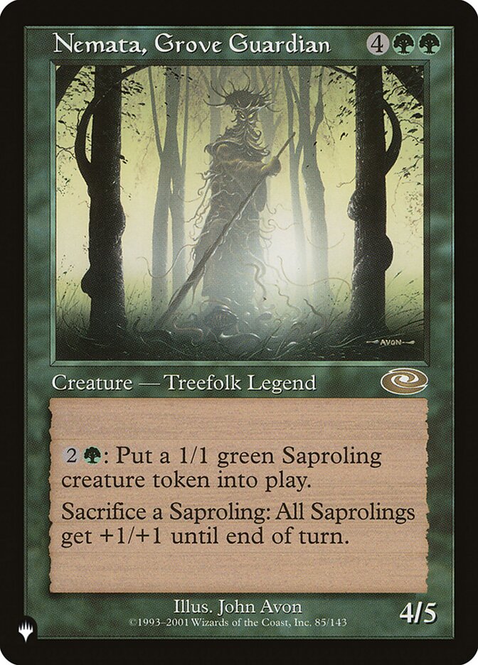 MTG Card Title: Nemata, Grove Guardian PLST/PLS-85