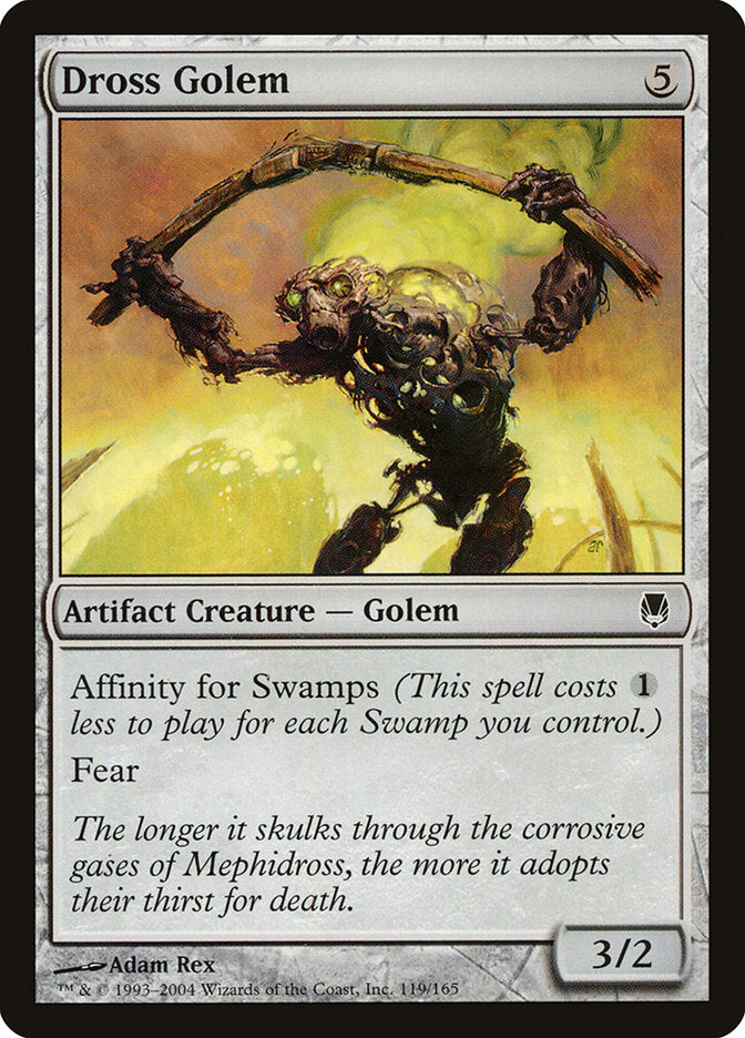 MTG Card Title: Dross Golem DST/119