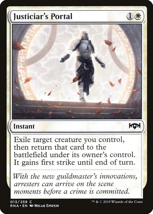 MTG Card Title: Justiciar's Portal RNA/13