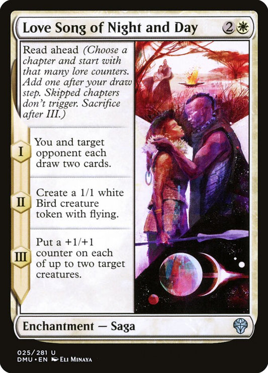 MTG Card Title: Love Song of Night and Day DMU/25