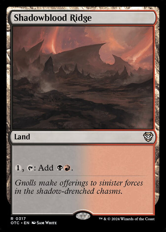 MTG Card Title: Shadowblood Ridge OTC/317