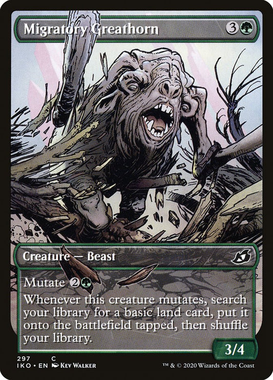 MTG Card Title: Migratory Greathorn IKO/297