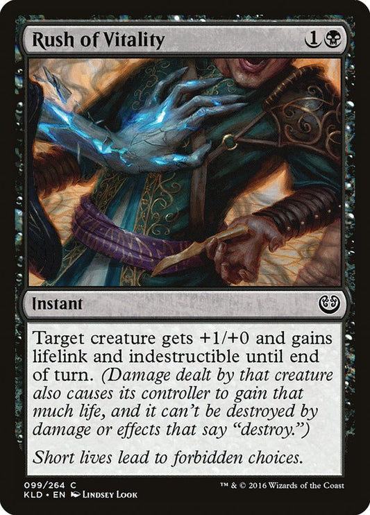 MTG Card Title: Rush of Vitality KLD/99