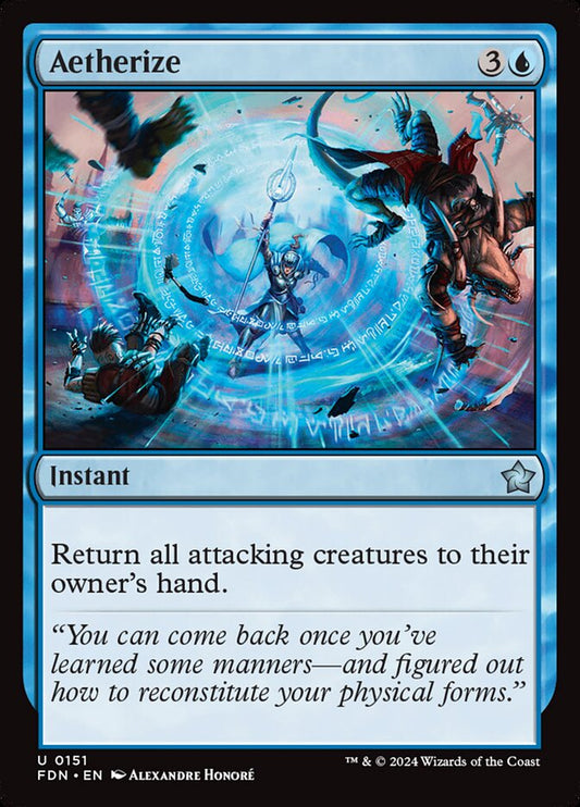 MTG Card Title: Aetherize FDN/151