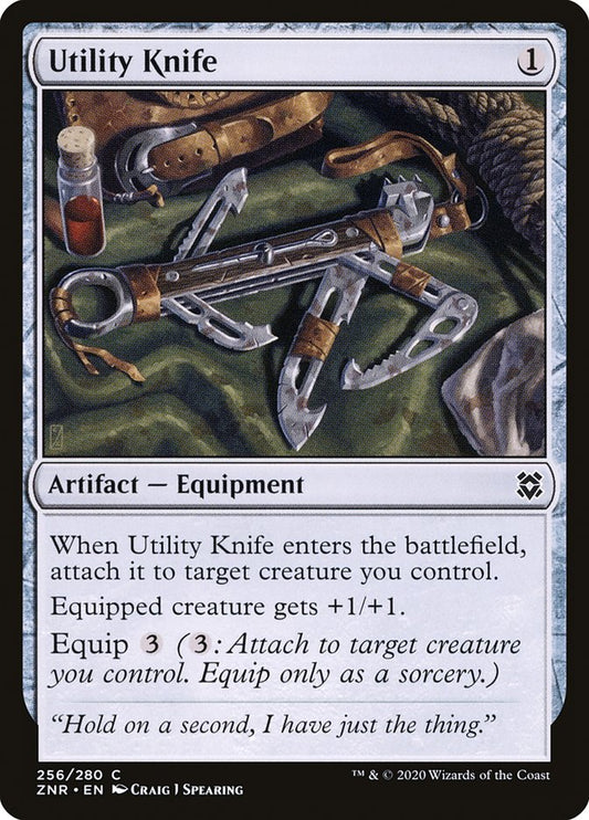 MTG Card Title: Utility Knife ZNR/256