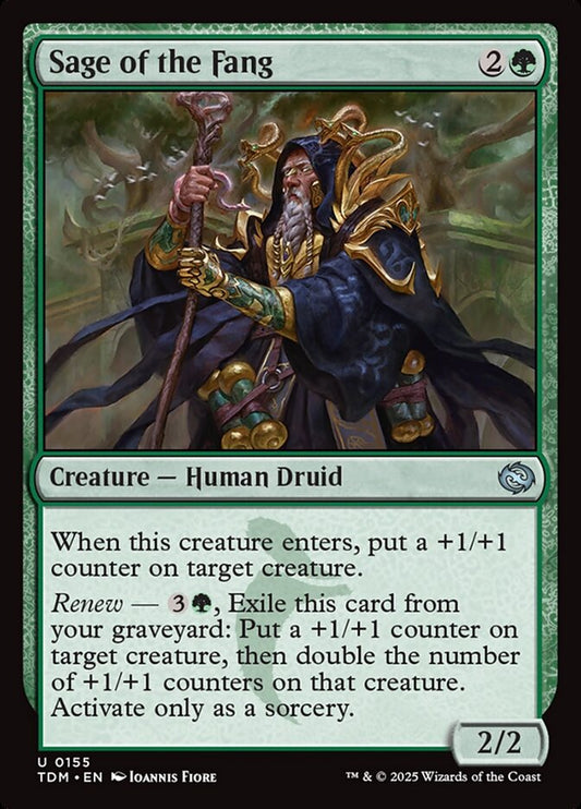 MTG Card Title: Sage of the Fang TDM/155