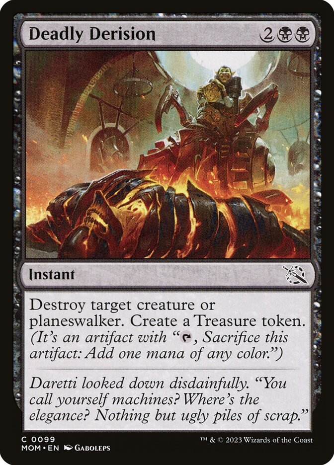 MTG Card Title: Deadly Derision MOM/99