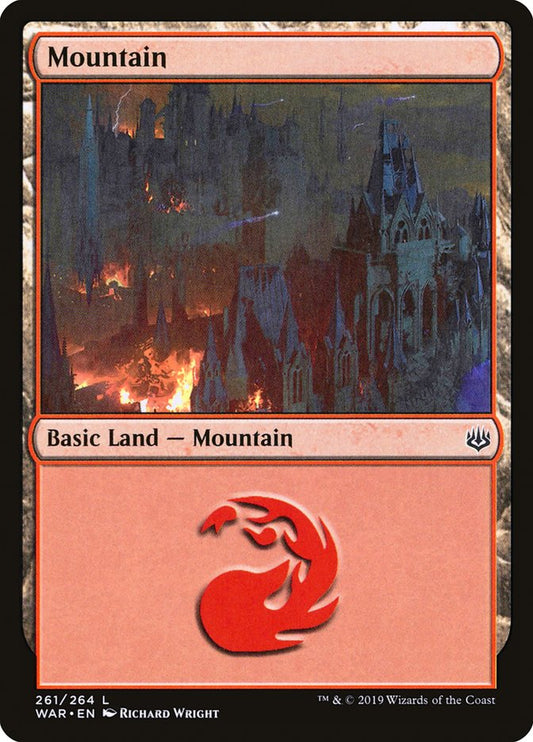 MTG Card Title: Mountain WAR/261