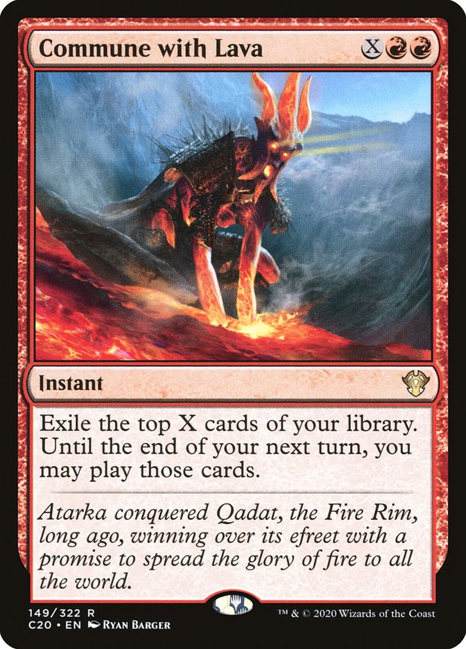 MTG Card Title: Commune with Lava C20/149