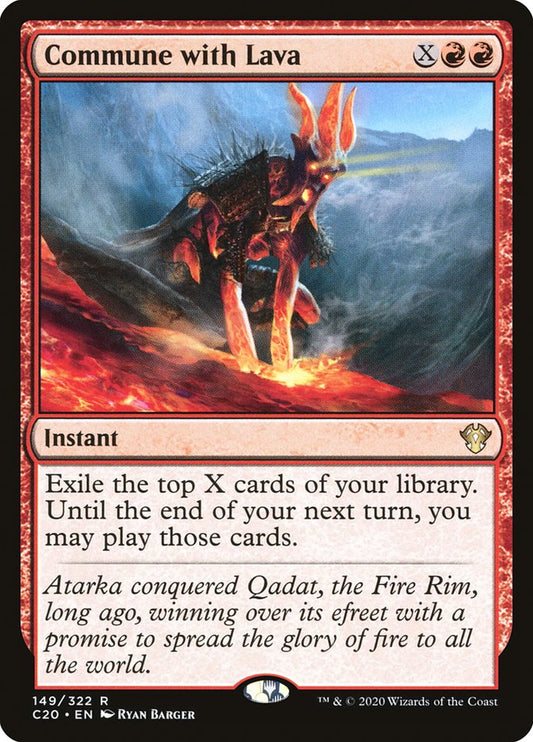 MTG Card Title: Commune with Lava C20/149