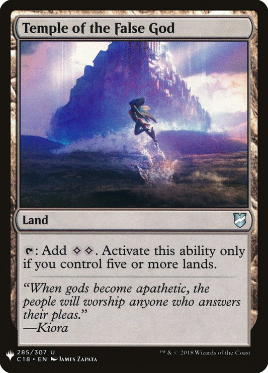 MTG Card Title: Temple of the False God PLST/C18-285