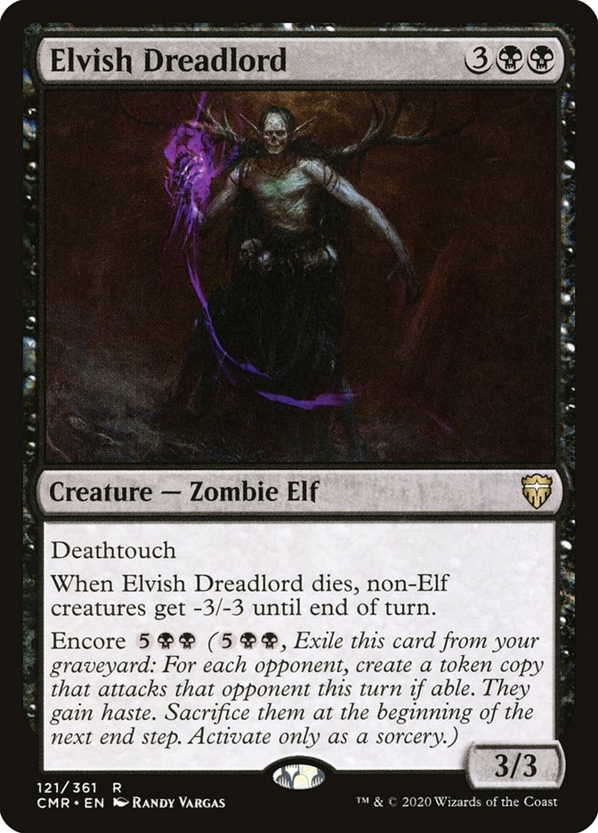 MTG Card Title: Elvish Dreadlord CMR/121