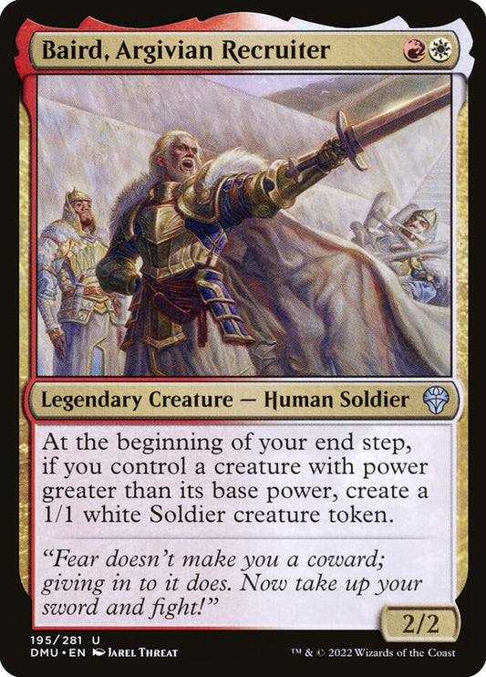 MTG Card Title: Baird, Argivian Recruiter DMU/195
