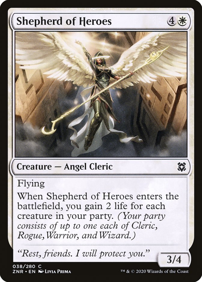 MTG Card Title: Shepherd of Heroes ZNR/38