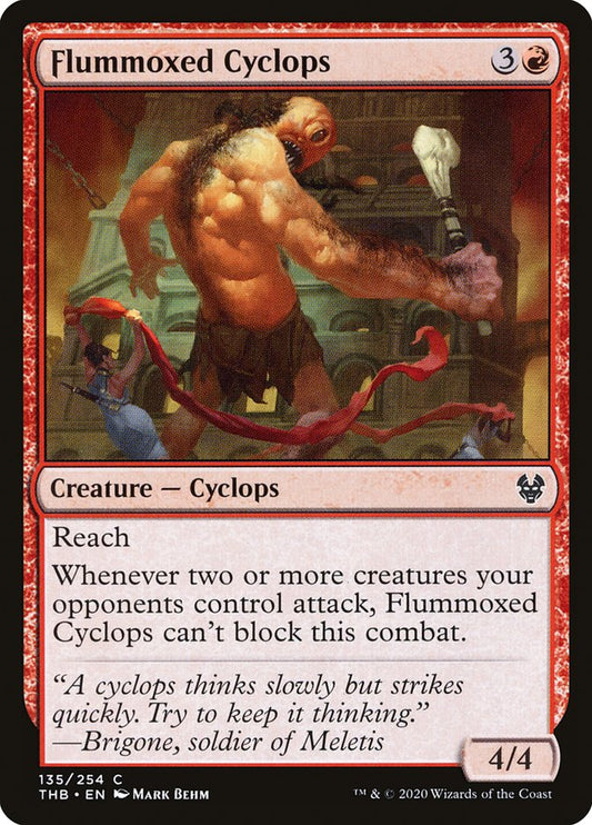 MTG Card Title: Flummoxed Cyclops THB/135