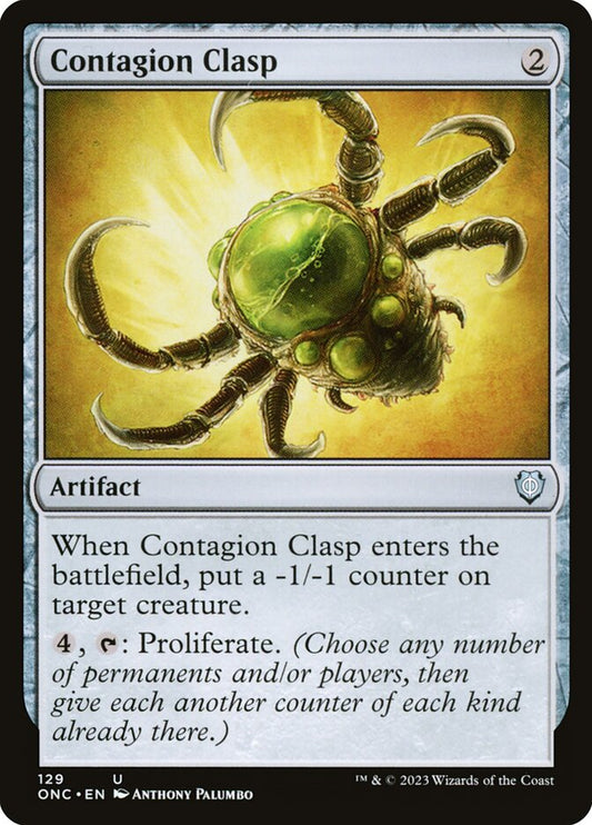 MTG Card Title: Contagion Clasp ONC/129