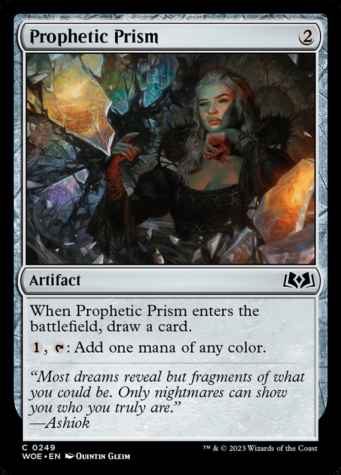 MTG Card Title: Prophetic Prism WOE/249