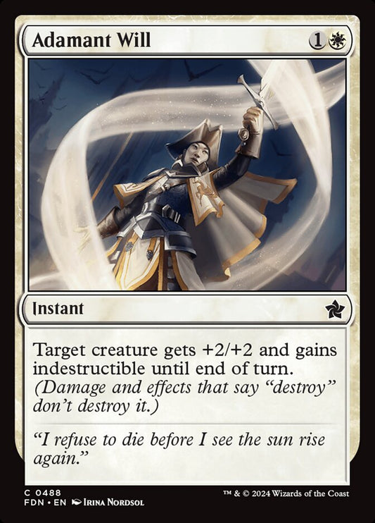 MTG Card Title: Adamant Will FDN/488