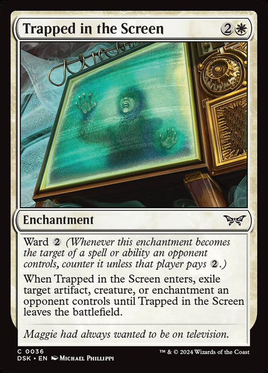 MTG Card Title: Trapped in the Screen DSK/36