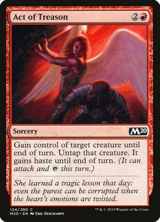 MTG Card Title: Act of Treason M20/124