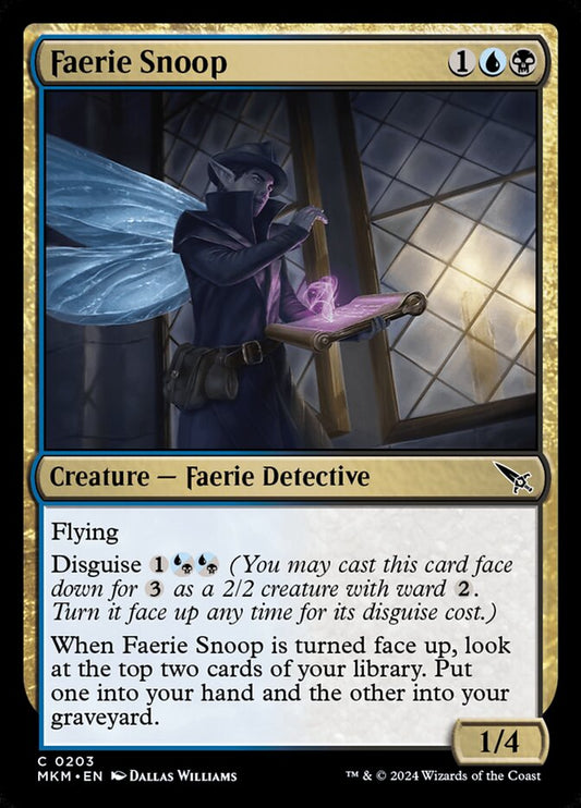 MTG Card Title: Faerie Snoop MKM/203
