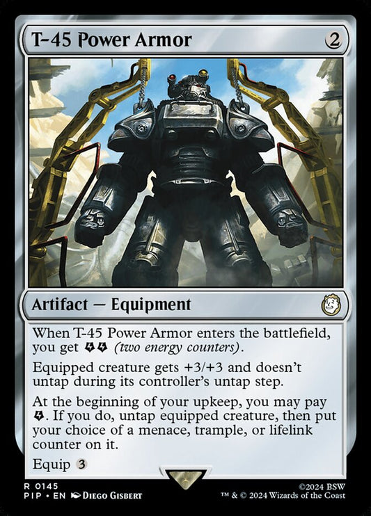 MTG Card Title: T-45 Power Armor PIP/145