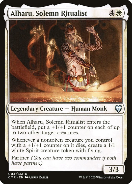 MTG Card Title: Alharu, Solemn Ritualist CMR/4