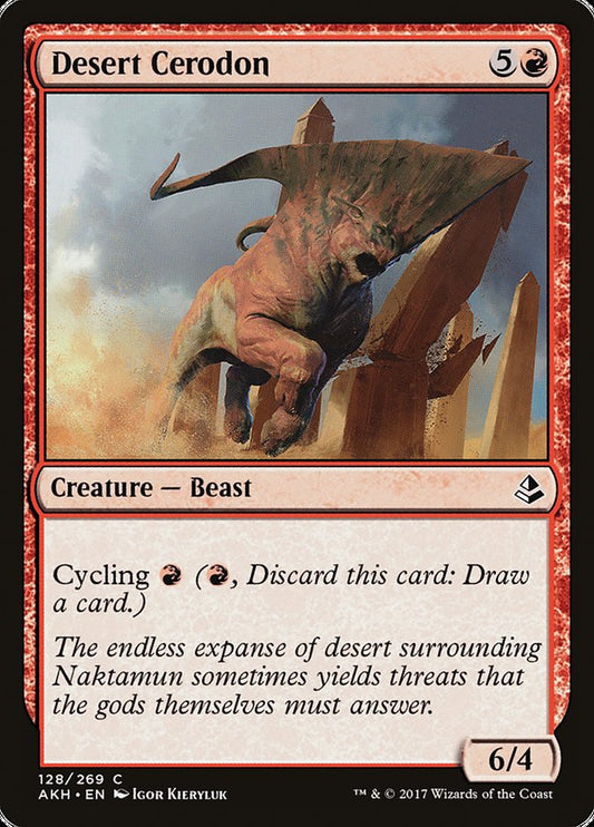 MTG Card Title: Desert Cerodon AKH/128