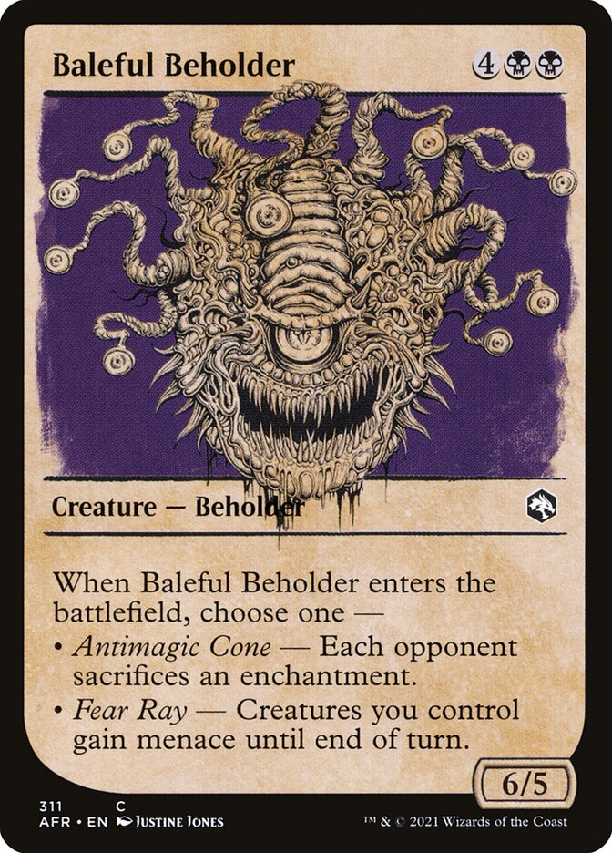 MTG Card Title: Baleful Beholder AFR/311