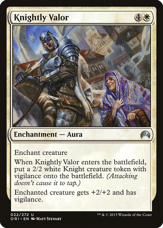 MTG Card Title: Knightly Valor ORI/22
