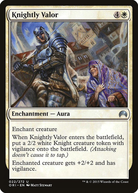 MTG Card Title: Knightly Valor ORI/22