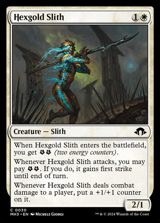 MTG Card Title: Hexgold Slith MH3/30