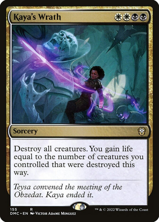 MTG Card Title: Kaya's Wrath DMC/155