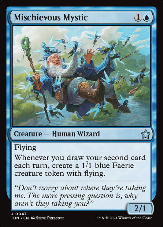 MTG Card Title: Mischievous Mystic FDN/47