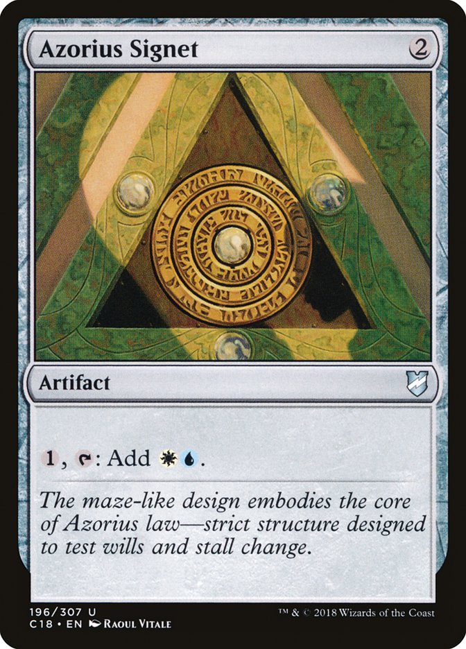 MTG Card Title: Azorius Signet C18/196