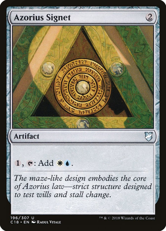 MTG Card Title: Azorius Signet C18/196