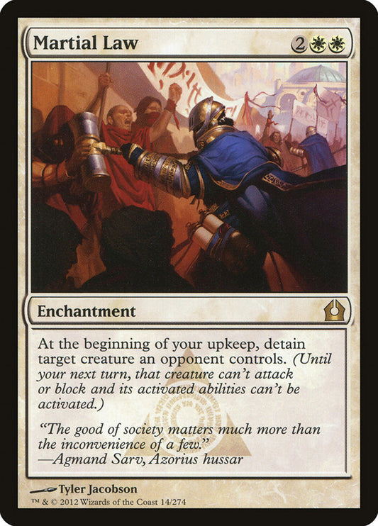 MTG Card Title: Martial Law RTR/14