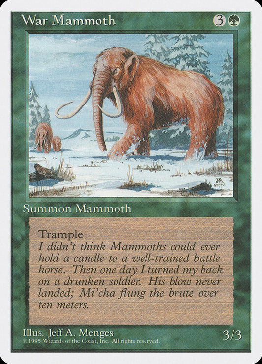 MTG Card Title: War Mammoth 4ED/286