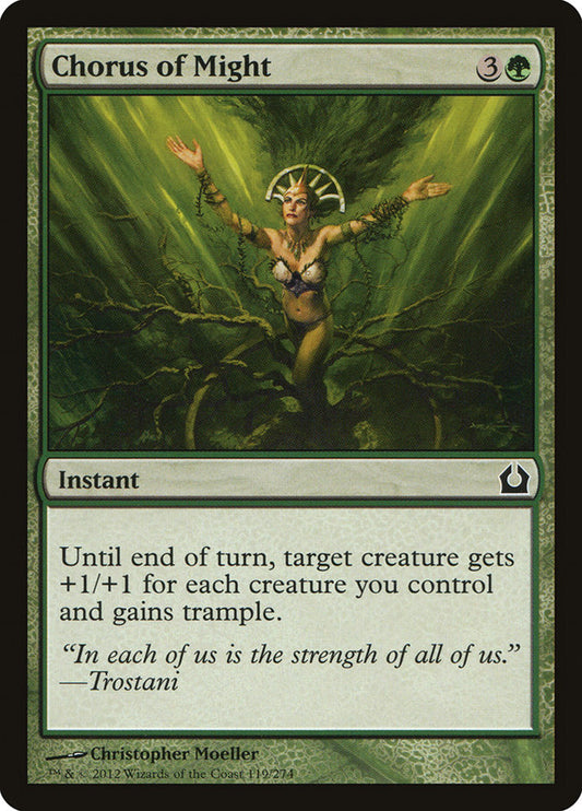 MTG Card Title: Chorus of Might RTR/119