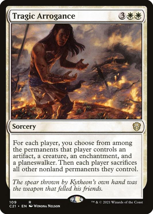 MTG Card Title: Tragic Arrogance C21/109