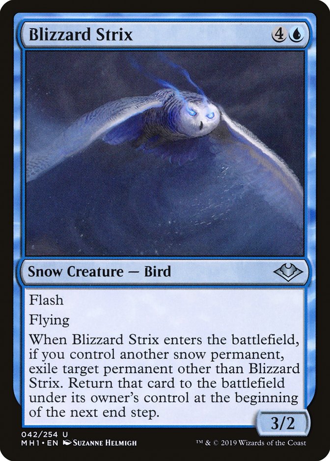 MTG Card Title: Blizzard Strix MH1/42