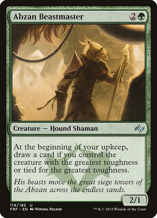 MTG Card Title: Abzan Beastmaster FRF/119