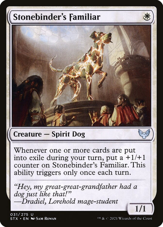 MTG Card Title: Stonebinder's Familiar STX/31