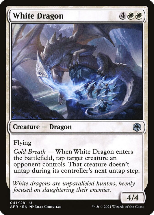 MTG Card Title: White Dragon AFR/41