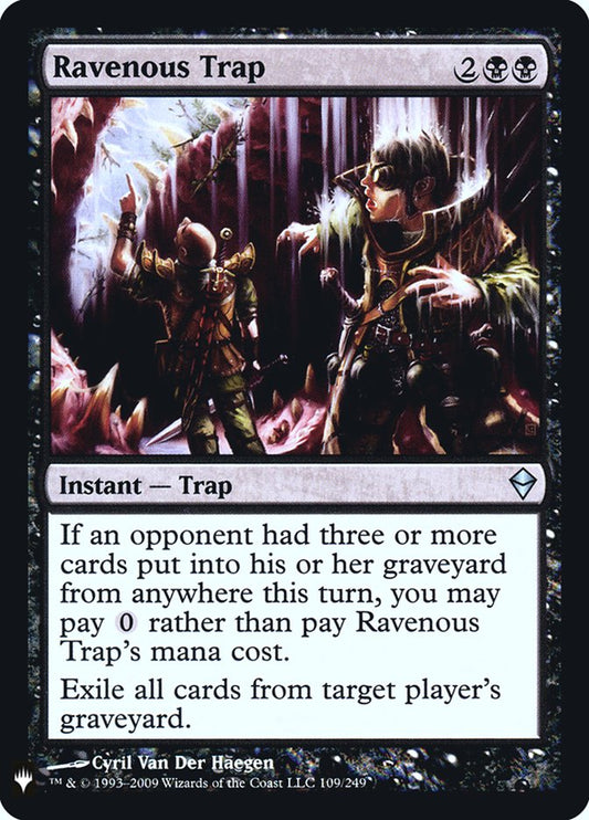 MTG Card Title: Ravenous Trap PLST/ZEN-109