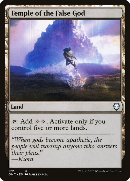 MTG Card Title: Temple of the False God ONC/172