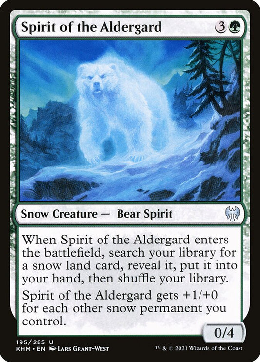 MTG Card Title: Spirit of the Aldergard KHM/195