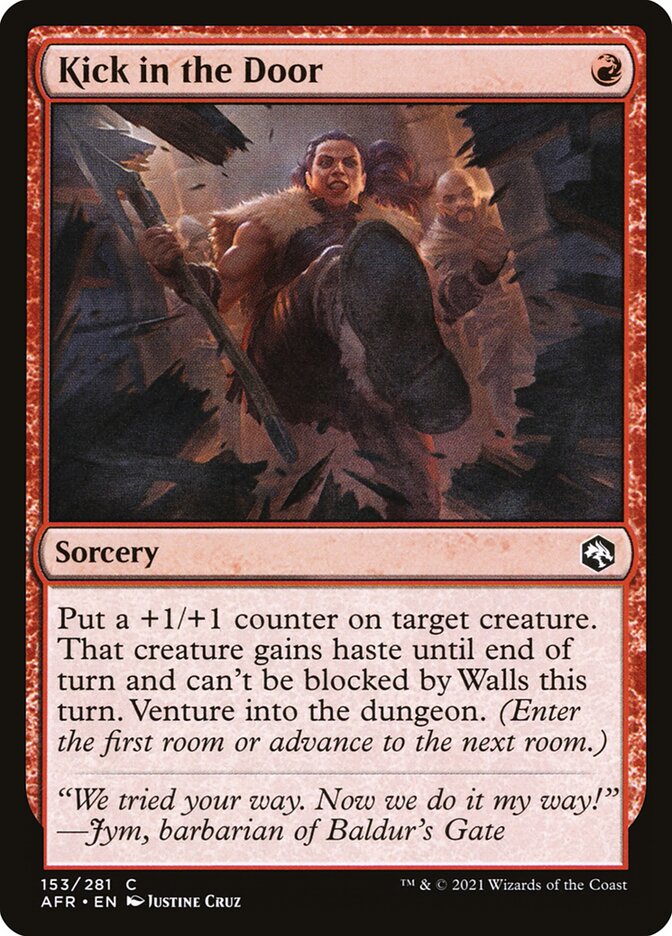 MTG Card Title: Kick in the Door AFR/153