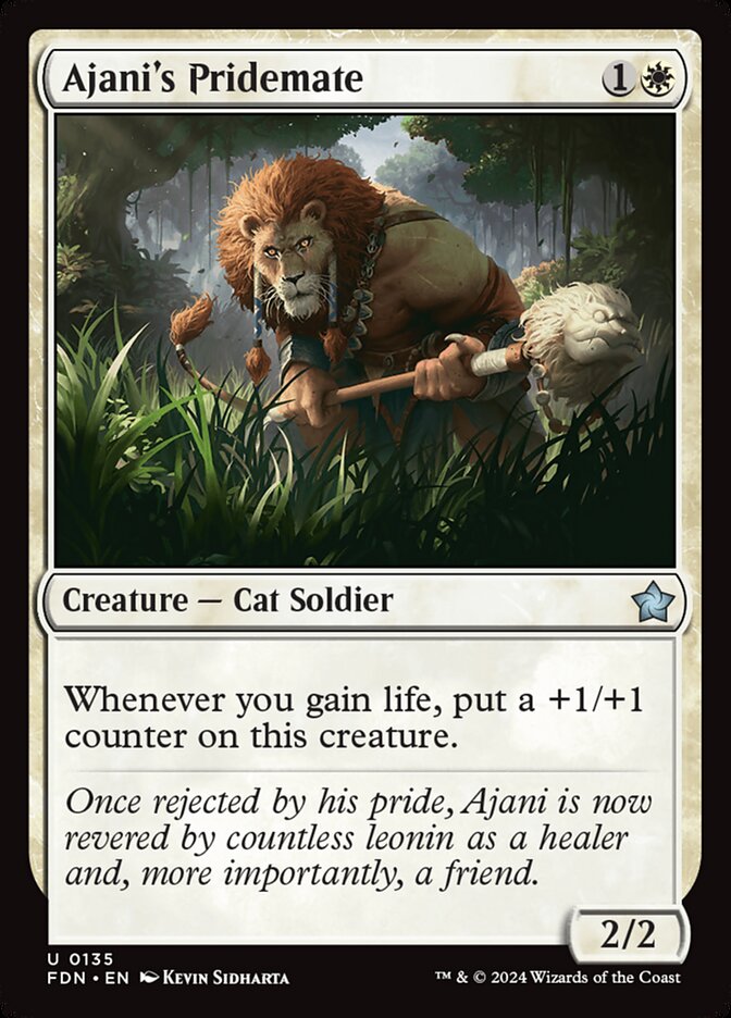 MTG Card Title: Ajani's Pridemate FDN/135