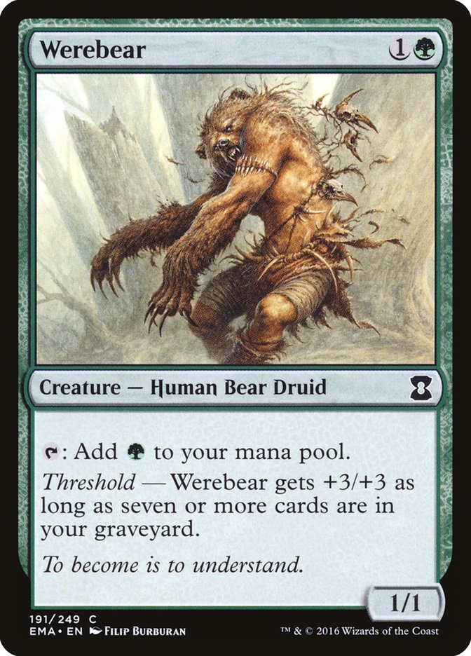 MTG Card Title: Werebear EMA/191